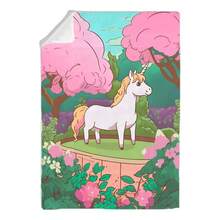 Baby Comforter For Crib And Bed, Warm Padded, Sublimated Print - Unicorn - View 3
