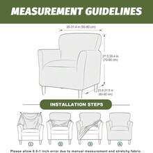 Local Delivery - Banquet Armchair Slipcover Printed Chair Covers With Arms Stretch Club Chair Slipcover Soft Armchair Sofa Covers Anti-Slip Furniture Protector For Dogs Pets Home Living Room Decor, 14 - A4 - View 8