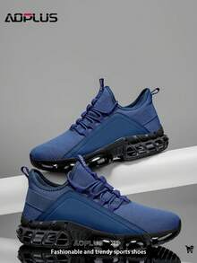 AoPlus Men's Sports Shoes - Work Casual Sneakers With Slip-Resistant Sole - 藍色 - 查看 3