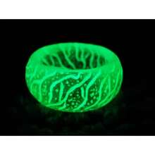Angyape Venus Orb Ring For Men, Luminous Glow Rings Glowing In The Dark Rings Cute Simple Glow Resin Rings Aesthetic For Women Jewelry Gifts - green 9 - View 2