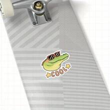 3inch "Cool Alligator Sticker. Perfect For Adding A Stylish Touch To Your Decor! Use It On Laptops, In Your Room, Or During Casual Hangouts. Great For Animal Lovers, Students, And Anyone Who Enjoys Unique Designs. Categories: Cute Stickers, Animal Art, Lifestyle Designs, Playful Quotes. This Sticker Showcases Your Love For Cool Creatures, Making It A Delightful Accessory For Your Everyday Life."