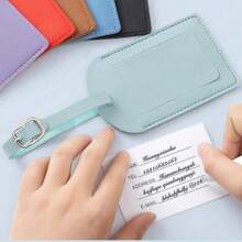 Customizable Multi-Color Leather Aircraft Boarding Pass Creative Travel Luggage Tag