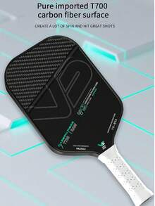 VISPINVO Pickleball Paddle, 16MM T700 Thermoformed Raw Carbon Fiber Pickleball Paddle, USAPA Approved, Polypropylene Honeycomb Core, Foam Injected Edges For Expanded Sweet Spot, Control And Balance - Multicolor - View 4