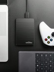 UnionSine 2.5 Inch Portable External Hard Drive 250/320/500GB, USB Micro B-A, Plug And Play For Daily Backup, Compatible With PS4/5 And Gaming Consoles, Simple Black Design - Black - View 6