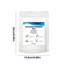 1 Piece 1000G/500G/300G Resin Casting Powder, Plaster Of Paris - High Strength, Bubble-Free, Fine White Plaster For Jewelry Casting And DIY Crafts, Suitable For DIY Home Decoration And Art Creation - White - View 15