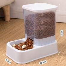 宠物喂食器和饮水器套装，可单独使用，自动补充水和食物，易于清洁，适用于猫、狗、兔子、松鼠和其他中小型宠物