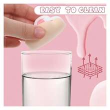 4 PCS Cute Powder Puff, Cat Paw Cushion Makeup Powder Puff, Soft Cat Paw Sponges Cushion Makeup Sponge, Face Powder For Women - MultipleColors - View 6