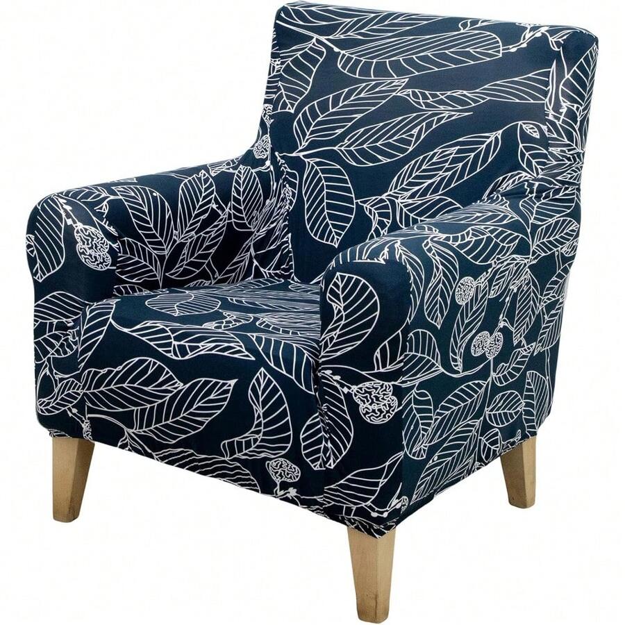 Local Delivery - Banquet Armchair Slipcover Printed Chair Covers With Arms Stretch Club Chair Slipcover Soft Armchair Sofa Covers Anti-Slip Furniture Protector For Dogs Pets Home Living Room Decor, 14 - 49 - 查看 1