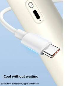 Ventilador portátil multifuncional de mano, con 100 niveles de velocidad del viento, refrigeración hasta el punto de congelación, recargable por USB, larga duración de la batería, pantalla LED, ligero y conveniente - Azul - Ver 9