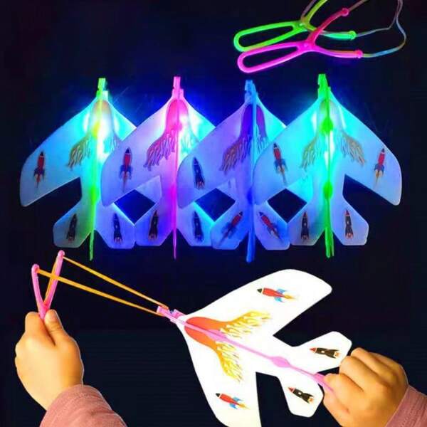 1 Stück/5 Stücke/10 Stücke leuchtende Schleuder Fliegendes Schwert Flugzeug - Nachtmarkt Set Fliegende Fee Schleuder - Outdoor Flugspielzeug - Geburtstagsgeschenk - Weihnachtsgeschenk - Halloween Geschenk - Perfektes Geschenk - Geschenkset