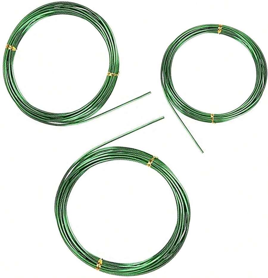 Bonsai Tree Wire 98 Feet Green Aluminum Bonsai Tree Training Wire For Indoor And Outdoor Plant (Green, 1mm, 30m) - Multicolor - View 1