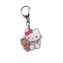 Sanrio Sanrio Hello Kitty Cute Denim Embroidered Kitty Handbag, Hello Kitty Bag ,A Stroll Bag, Portable And Spacious For Carrying Out, A Lunch Bag For Work.,Handy New Hello Kitty Lunch Box Bag Cartoon Cute Handbag Large Capacity Tote Storage Bag,Travel Essentials