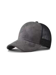 1 pieza Gorra de béisbol tipo snapback de estilo fashionable unisex con protección solar ajustable para uso al aire libre, fiesta en la playa, casual, mezcla de poliéster, color degradado, primavera, verano, otoño
