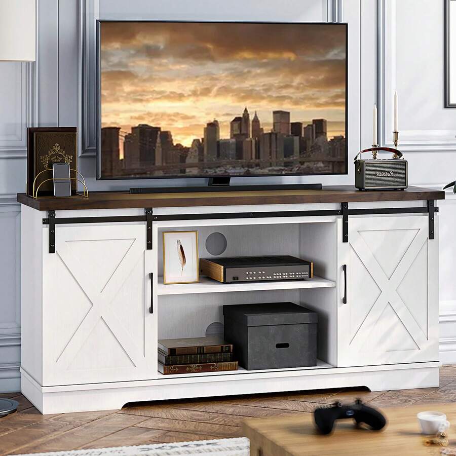Television Stands & Entertainment Centers - White - View 1