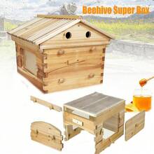Upgrade 7X Auto Flowing Honey Hive Beehive Frames + Beekeeping Brood 2 Layer Box House - 棕色 - 查看 7