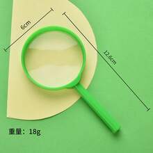 5 piezas de lupa de mano de plástico, mini lupa, herramienta de observación para el salón de clases/al aire libre, diversión para fiestas (color aleatorio), de vuelta a la escuela