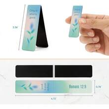 8 Pcs Magnetic Bible Verse Bookmarks With Envelope, Inspirational Christian Bookmarks Women And Men, Christian, Encouragement & Strength - Love & Care 4 - View 3