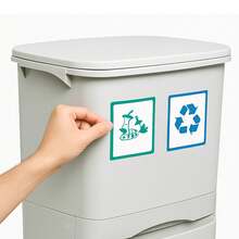 Well Home 42L（24L + 4L + 14L）三隔間選擇性分類回收箱，配有踏板、輪子和手柄。 - 白色 - 查看 3