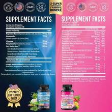 Zoyava Soothe & Smooth Bundle – Cortisol Balance & Myo-Inositol Supplement | Extra Strength Multivitamin Support For Mood, Hormones & Metabolism | Made In USA | 2-In-1 Wellness Combo (Pack Of 2) - 2瓶 - 查看 6