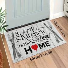 1pc/2pcs Kitchen Mat Set - Knife Fork Spoon Pattern Kitchen Decor Mat, Suitable For Sink, Bedroom, Living Room, Dining Room, Kitchen Floor Mat, Absorbent Drainage Mat, Suitable For Kitchen, Living Room, Entrance, Balcony, Home Decor, Anti-Stain, Cafe, Bar, Holiday, Party, Bedroom, Bath Mat, Room Decor - Multicolor - View 13