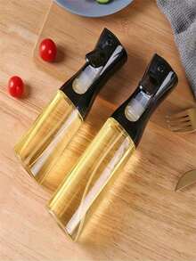 1pc Adjustable Atomizer Oil Spray Bottle - Fat-Reduction Refillable Cooking Gadget For Kitchen/BBQ/Outdoor, Olive Oil Spritzer With Fine Mist