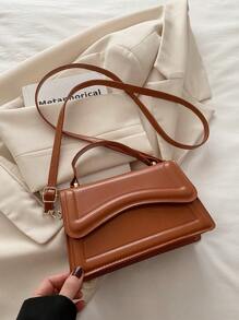 Bolso de mano mini de moda para mujeres, nuevo modelo de primavera/verano con unicolor convertible a bandolera/bolso de hombro, bolso casual para la oficina y el día a día