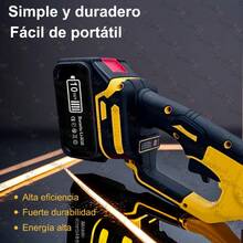 Mini Esmeriladora Amoladora Inalámbrica Pulidora 110v - Amarillo - Ver 5
