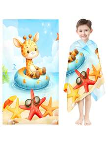 1PC Boho Pattern Beach Towel Set - Lightweight Polyester Sand-Free Towel For Vacation Travel - Multicolor - View 3