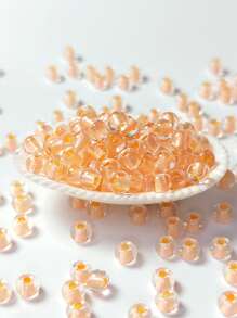 Kit de 320 cuentas de vidrio para hacer joyas, cuentas de vidrio iridiscentes transparentes de 4 mm 8/0 en 30 colores, 20 g/paquete, accesorios de alta calidad uniformes y duraderos, adecuados para hacer pulseras francesas hechas a mano, joyería con cuentas, pulseras bordadas, aretes, collares, anillos, regalos para familiares y amigos