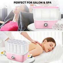 Hot Towel Warmer For Facials, Holds 16 Small Towels, 5L Portable Towel Steamer With Quickly Heating In 1-5 Mins, Auto Off Timer Foldable Towel Warmers For Spa, Barber, Manicures, Massage-Pink - US A Type Plug(110-127V) - View 6