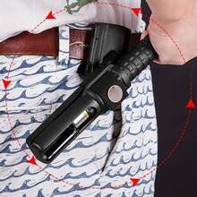Expandable Baton Holster, 360 Degree Duty Belt Flashlight Holder Telescopic Baton Holder,Tactical Baton Pouch For 21"~ 26" Baton(Diameter 0.98"~ 1.14" ) 1Pc - 1個 - 查看 9