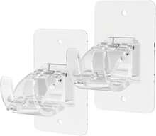 2PCS No Drill Curtain Brackets, Self-Adhesive Rods, Adjustable Curtain Hooks For Rods Under 1.57 Inch (Transparent) - Multicolor - View 1