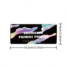 1 Set mit 10 Farben Spiegel Chamäleon Glanzpulver, 3g/Flasche, DIY Schmuckmalerei & Färbematerial, geeignet für Epoxidharz Walzenfärbung, verbessertes Chamäleon Pulver