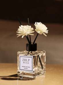 1 pièce/2 pièces Diffuseur de parfum d'ambiance 50 ml, parfum frais longue durée, convient pour la salle de bain, sans flamme (quantité de fleurs décoratives/bâtonnets de parfum aléatoire) - Divers parfums - Voir 3