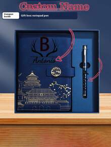 1pc Custom Notebook Set, Personalized With 26 Letters, Text, And Your Own Photo, Perfect Graduation Or Back To School Gift, Custom A5 Notebook With PU Leather Cover, Ideal Gift For Children, Close Friends,School Supplies,Back To School,For Office,For School,For Classroom,For Teacher Gifts,For University,For Colleague,For Dorm Rooms,For Teacher,For Boys And Girls,For Teenagers,Junior High School Students,Middle School Students,High School Senior High School Students,College Students,University Students,Freshman,Sophomore,Underclassmen - Multicolor - View 32