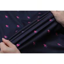 Men's Muscle Dress Shirts Slim Fit Stretch Short Sleeve Casual Button Down Shirts For Menhalloween - Hoa - Xanh navy - Xem 4