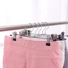 Juego de 5/3 pinzas galvanizadas multiusos para pantalones, percha para pantalones de acero inoxidable antideslizante y que no deja marcas, pinza para colgar faldas