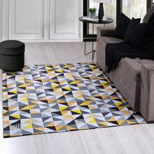 Living Room Bedroom Rug 1.00m X 1.35m Non-Slip - PUNTO AMARILLO - Ver 5