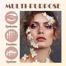 6PCS 2 Colors Freckle Pen,Natural Lifelike Liquid Fake Freckle Pen Waterproof Freckle Makeup Pen Magic Freckle Color,Long Lasting Quick Dry Faux Freckle Pen (Light Brown & Dark Brown) - Multicolor - View 5