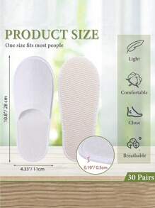 1/5/10/20/100pcs Disposable Slippers, Indoor Slippers, Plush Slippers, Disposable Hotel Slippers, Women Men Slippers For Air Travel, Guest Room, Hotel, Hotel Supplies, Cleaning Supplies, Household Gadgets, Back To School Supplies,Suitable For Travel Hotel And Home, Back To School Supplies