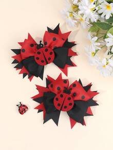 2pcs/Set Cute Bee & Bow Hair Clips, Decorative Hair Accessories For Teenage Girls - Multicolor - View 10