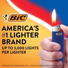 BIC Maxi Pocket Lighter Special Edition Series Black 8 Count Pack Of Lighters-Local Delivery - 黑色 - 查看 4