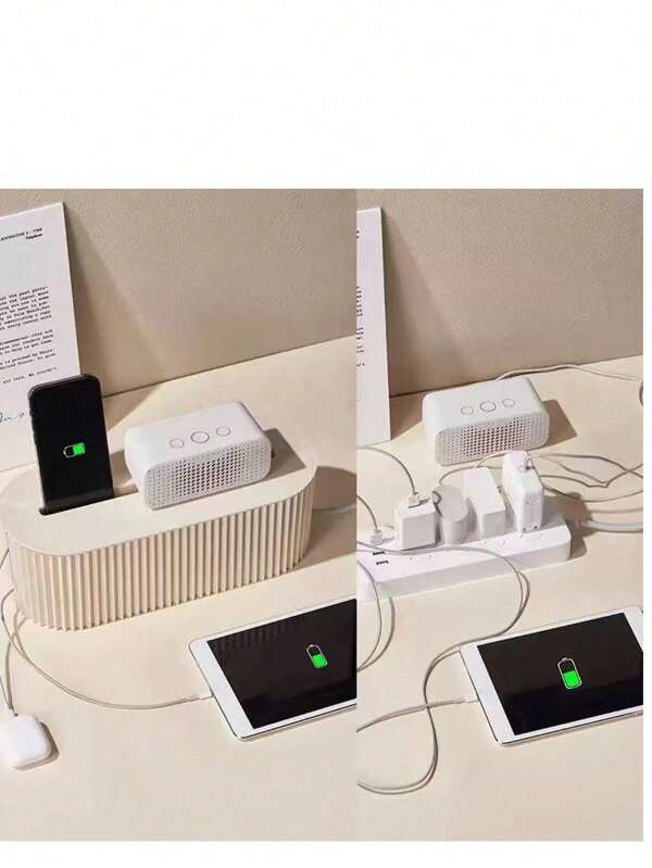 1 Stück versteckter elektrischer Kabel Aufbewahrungsbox, Multifunktions Kabel Management Box, Desktop Steckdosenorganizer, Kabelkanal Kabel Ordnungsbox