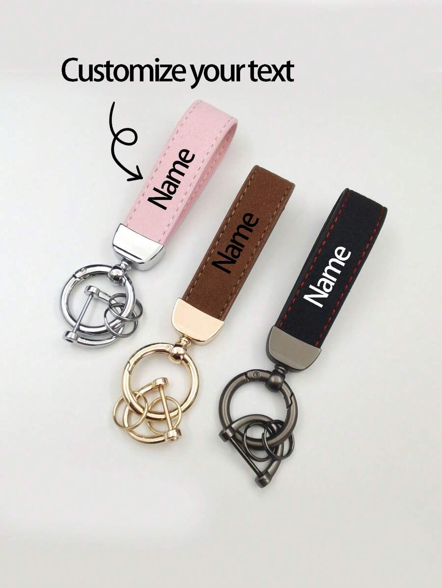 Custom French Short Lamb Pattern Keychai, Electroplated Pearl Golden Tag Car Key Chain, Cute PU Leather Rope, Couple Ornament Travel Holiday, Christmas Gifts, Gift Thanksgiving, Colorful,Vintage,Cute,Adorable,Contracted,Funny,Kawaii,Y2K,Stylish,Casual,Cuties Custom,Personalized,Unique,Customized Ideal Gifts For Him