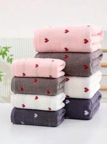 1 pezzo/2 pezzi (asciugamano + accappatoio) Asciugamano jacquard spesso e assorbente con motivo a cuore, asciugamano viso e corpo senza pelucchi, ideale per casa, bagno, palestra, SPA, piscina, morbido e delicato sulla pelle, adatto per salone di bellezza e bagno di casa