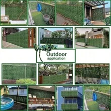1pc Outdoor All-Season Artificial Ivy Privacy Fence Wall Screen For Home Decor, Hanging Garden Decoration, Plastic Plan,Garden Yard Fence