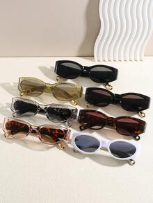 نظارة بتصميم عصري أوروبي وأمريكي، بتصميم عين القطة، إطار كبير، أذرع زخرفية للرجال والنساء