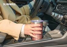 Travel Coffee Tumbler 20 Oz, Insulated Mug With Lid, Stainless Steel Cup For Hot And Cold Drinks, Rose Gold - 金色 - 查看 8