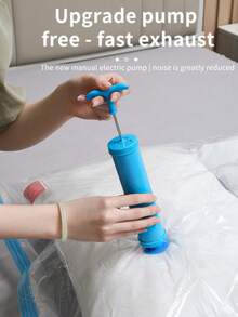 Space Saving Vacuum Compression Bags For Clothes & Bedding - Dust & Moisture Proof Plastic Organizer Bags With Leak-Proof Seal, Reusable Storage Containers For Seasonal Clothing, Bedding & Suitcase Organization, Under Bed Storage, Stackable Design, Seal Bag For School School Accessories School Stuff