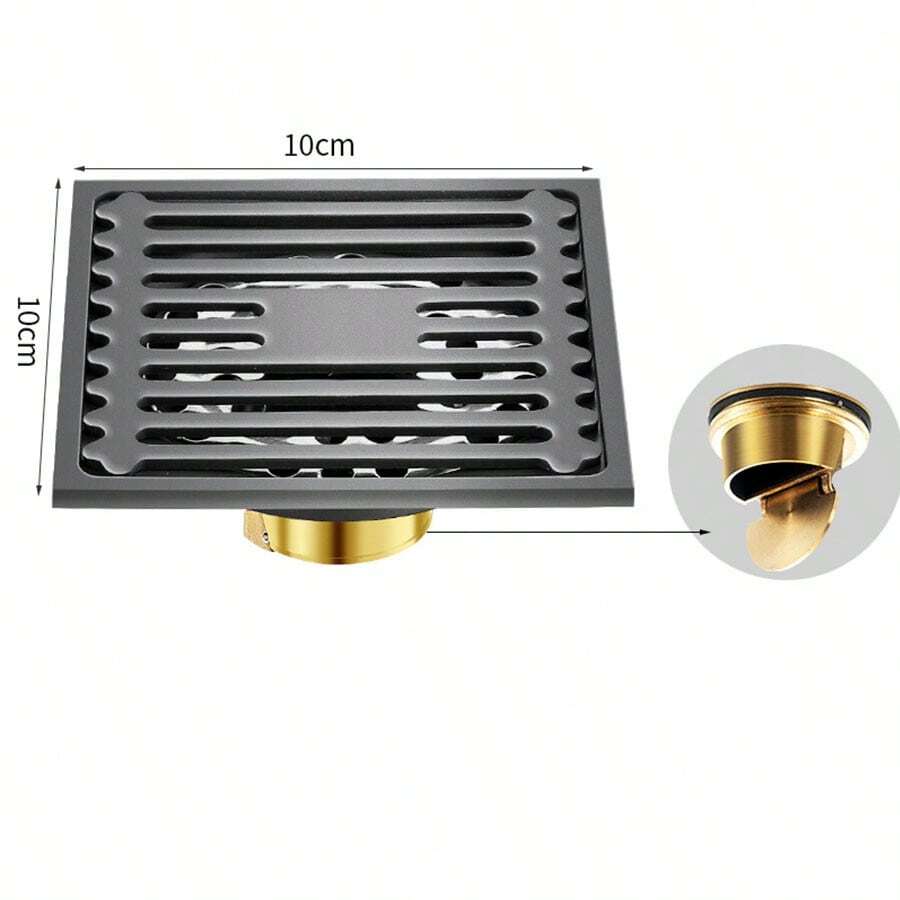 地漏；全铜地漏芯，304不锈钢淋浴房、洗衣机排水口，防虫，大容量排水，防异味。浴室 浴室配件 浴室工具